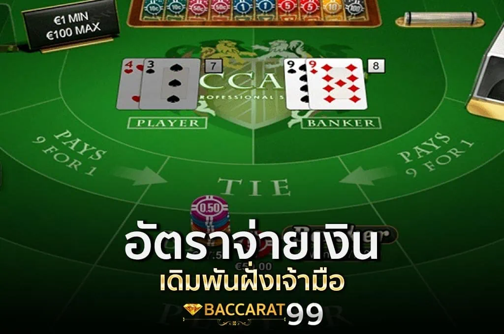 baccarat99 Payout rate Baccarat bets on the banker's side win